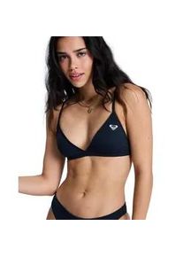 Triangel-Bikini-Top Roxy "Solid Essentials", Damen, Gr. M, Cup B, anthrazit, Obermaterial: 85% Polyester, 15% Elasthan;, Bikini-Oberteile