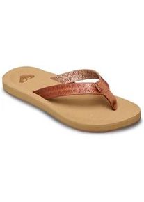 Sandale Roxy "Porto Motif", Damen, Gr. 8(38), tan, Obermaterial:Obermaterial: 95% synthetisches PU/5% Textilpolyester, Futter: k. A., Laufsohle: 100% TPR;, Schuhe Sandale