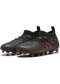Fu&szlig;ballschuh Puma "FUTURE 9 MATCH FG/AG Fu&szlig;ballschuhe Jugendliche", Kinder, Gr. 37, schwarz glowing rot strong gray, Obermaterial: Synthetik, Textil; Futter: Synthetik, Textil; Innensohle: Textil; Laufsohle: Synthetik, Schuhe Fu&szlig;ballschuh