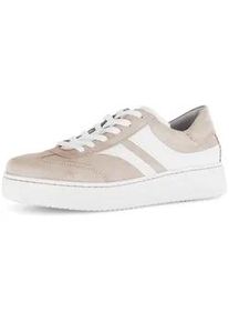Sneaker Gabor "Sneaker low", Damen, Gr. 37,5, beige, Schuhe Sneaker