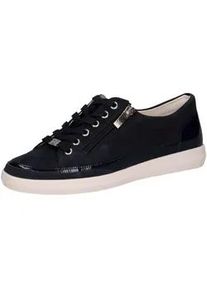 Sneaker Caprice "Caprice Sneaker Leder", Damen, Gr. 40, ozean, Leder, Schuhe Sneaker