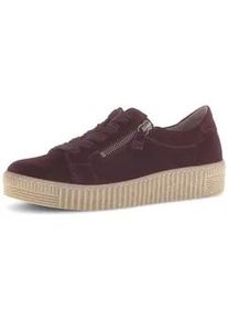 Sneaker Gabor "Sneaker low", Damen, Gr. 37,5, lila, Schuhe Sneaker