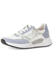 Sneaker Gabor "Sneaker low Materialmix Leder/Lederimitat", Damen, Gr. 37,5, multicolour, Schuhe Sneaker