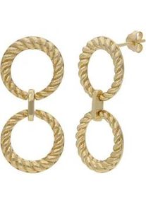 Paar Ohrstecker Firetti "Schmuck Geschenk Silber 925 Ohrschmuck Ohrringe T&uuml;rklopfer", gelbgoldfarben, Ohrringe, Damen, Silber 925 (Sterlingsilber)