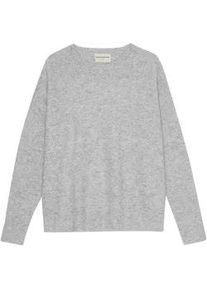Strickpullover MOSHI MOSHI MIND "moshi moshi mind Sweater molly", Damen, Gr. M, light grau melange, Obermaterial: 100% Wolle, Pullover Strickpullover