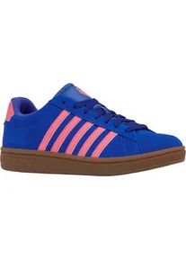 Sneaker K-Swiss "COURT TIEBREAK II SDE", Damen, Gr. 42, dazblu, pnklem, gum, Leder, Schuhe Sneaker