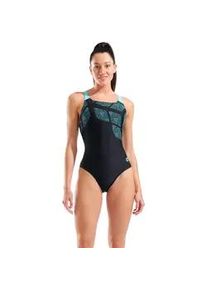 Badeanzug arena "W arena KIKKO SWIMSUIT SWIM PRO BACK", Damen, Gr. 38, N-Gr, schwarz, water, Obermaterial: 80% Polyamid, 20% Elasthan, Badeanz&uuml;ge Badeanzug