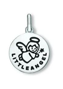 Kettenanh&auml;nger ONE ELEMENT "Little Angel Anh&auml;nger aus 925 Silber &Oslash; 12,5 mm", silber, Schmuckanh&auml;nger, M&auml;dchen, Silber 925 (Sterlingsilber), Kettenanh&auml;nger, Symbolische Note &ndash; harmonisch gestaltet mit Liebe zum Detail