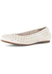 Ballerina Gabor "Eleganter Ballerina Rauleder", Damen, Gr. 37,5, beige, Schuhe Ballerina