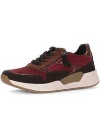 Sneaker Gabor "Sneaker low", Damen, Gr. 36, rot, Schuhe Sneaker