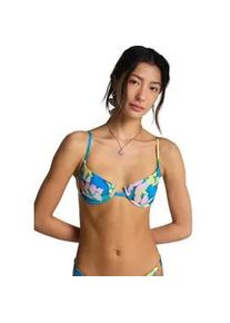 B&uuml;gel-Bikini-Top Billabong "Sol Searcher Leah", Damen, Gr. S, Cup B, agua flores, Obermaterial: 86% Recycled Polyamid, 14% Elasthan;, Bikini-Oberteile