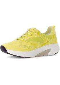 Sneaker Gabor "Sneaker low", Damen, Gr. 38,5, gelb, Schuhe Sneaker