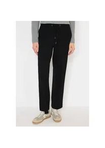 Jerseyhose Cecil, Damen, Gr. M, L&auml;nge 32, schwarz, Stoff, 68% Viskose, 28% Polyester, 4% Elasthan, unifarben, loose fit normal, Hosen Jerseyhose, Elastikbund mit Tunnelzug