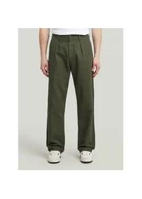 G-Star Raw Chinohose G-STAR "Pleated Chino Relaxed", Herren, Gr. 40, L&auml;nge 34, asfalt gd, Obermaterial: 70% Baumwolle, 30% Baumwolle, Hosen Chinohose