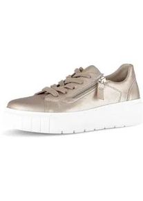Sneaker Gabor "Sneaker low", Damen, Gr. 40,5, gold, Schuhe Sneaker