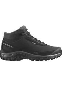Winterstiefel Salomon "SHELTER WP", Herren, Gr. 47, schwarz, asphalt, castlerock, Synthetik, Textil, Schuhe Winterstiefel, Winterschuhe, Winterboots, Snowboots, wasserdicht