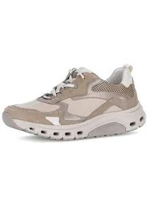 Sneaker Gabor "Sneaker low Materialmix Leder", Damen, Gr. 38, multicolour, Schuhe Sneaker