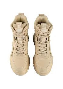 Stiefel Buffalo "Buffalo VENOM MID", Damen, Gr. 37, cream, Baumwolle, unifarben, Schuhe Stiefel