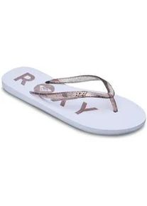 Sandale Roxy "Viva Sparkle", Damen, Gr. 7(37), coconut milk, Obermaterial:Obermaterial: 98% Synthetikmaterial, 2% Metall / Futter: 100% Synthetikmaterial / Au&szlig;ensohle: 100% Moosgummi;, Schuhe Sandale