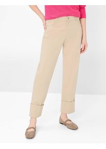Brax Damen Five-Pocket-Hose Style MADISON S ALMOND, Beige, Gr. 34