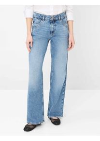 Brax Damen Palazzohose Style MAINE USED REGULAR BLUE, denim blau, Gr. 44
