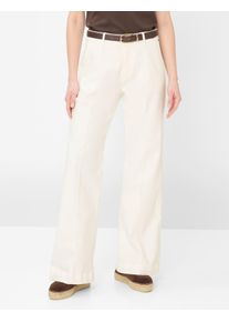 Brax Damen Palazzohose Style MAINE SOFT ECRU, denim cremewei&szlig;, Gr. 38