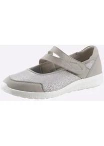 Waldl&auml;ufer Ballerina WALDL&Auml;UFER, Damen, Gr. 5,5, grau, Nubukleder, Textil, Basic, Schuhe Ballerina