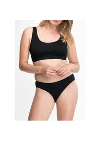 Bustier Speidel "Bio Cotton plus", Damen, Gr. 38, N-Gr, schwarz, Obermaterial: 92% Baumwolle, 8% Elasthan, matt, unifarben, BHs Bustier, Baumwollmix, ohne Verschluss, elastisch, sportlich, basic