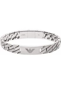 Edelstahlarmband Emporio Armani "Schmuck Geschenk Edelstahl Armschmuck", silber (silberfarben), Armb&auml;nder, Damen, 20,5cm, Edelstahl, Edelstahlarmband