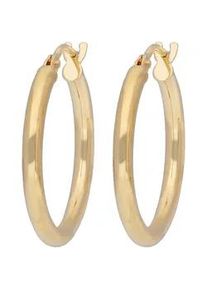 Paar Creolen Firetti "Schmuck Geschenk Gold 375 Ohrschmuck Creole" Gr. 15, gold (gelbgoldfarben), Ohrringe, Damen, 15, Gelbgold 375