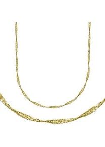 Kette ohne Anh&auml;nger Firetti "Schmuck Geschenk Silber 925 Halsschmuck Halskette Singapurkette" Gr. 42, gold (gelbgoldfarben), Halsketten, Damen, 42, Silber 925 (Sterlingsilber), B: 1,7mm, Made in Germany, B:1,7mm