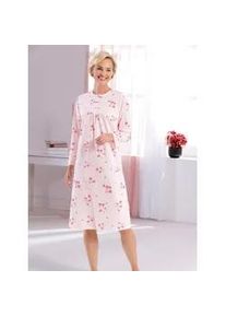 Nachthemd Comtessa "Nachthemd", Damen, Gr. 44/46, Normalgr&ouml;&szlig;en, rosa (hellros&eacute;), 100% Baumwolle, bedruckt, gebl&uuml;mt, gemustert, mehrfarbig, Kleider Nachthemd