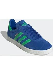 Sneaker Adidas ORIGINALS "GAZELLE", Damen, Gr. 44, wei&szlig; (royal blau, energy gr&uuml;n, core wei&szlig;), Leder, Synthetik, Schuhe Sneaker