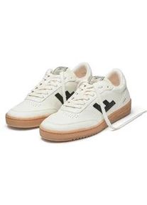 Sneaker FLAMINGOS LIFE "STADION", Damen, Gr. 40, wei&szlig; (pearl schwarz naturale), Synthetik, Textil, Schuhe Sneaker, vegane Sneaker, Obermaterial aus 68% Maisresten