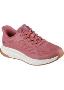 Slip-On Sneaker Skechers "BOBS SQUAD 4", Damen, Gr. 38, rosa, Mesh, Synthetik, Schuhe, Slipper, Freizeitschuh, Halbschuh mit Memory Foam, Topseller