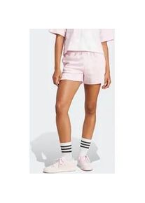Shorts Adidas SPORTSWEAR "W SL FC SHO", Damen, Gr. XXL, N-Gr, pink (clear pink, wei&szlig;), Obermaterial: 70% Baumwolle, 30% Polyester, Hosen Shorts