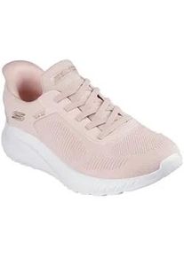 Slip-On Sneaker Skechers "BOBS SQUAD CHAOS-CURRENT MUSE", Damen, Gr. 41, rosa, Textil, Schuhe, Slipper, Freizeitschuh in veganer Verarbeitung, Topseller