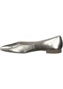 Ballerina Paul Green "Paul Green Ballerinas Nappaleder", Damen, Gr. 39, grau (platin), Nappaleder, Schuhe Ballerina