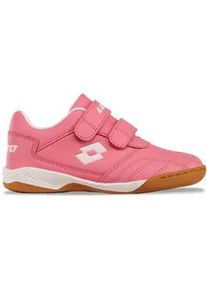 Hallenschuh Lotto, Kinder, Gr. 36, pink (fr.pink, wei&szlig;), Synthetik, mehrfarbig, Schuhe Hallenschuh, - mit nicht-f&auml;rbender Sohle