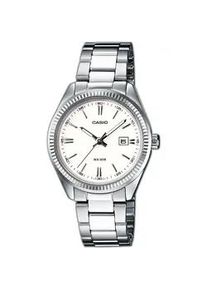 Casio TIMELESS COLLECTION Armbanduhr, Damenuhr, analog, Datum, Edelstahlarmband