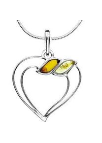 Kette mit Anh&auml;nger OSTSEE-SCHMUCK "OSTSEE-SCHMUCK Kette mit Anh&auml;nger Herz Kette mit Anh&auml;nger Herz" Gr. 50, silber, Halsketten, Damen, 50cm, Silber 925 (Sterlingsilber), L: 42