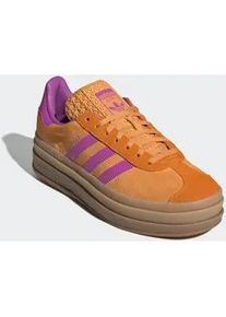 Sneaker Adidas ORIGINALS "GAZELLE BOLD", Damen, Gr. 43, lila (flash orange, lila burst, crew orange), Leder, Synthetik, Schuhe Sneaker