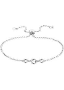 Armband Tamaris "Schmuck Geschenk Silber 925 Armkette Tiny Glimmer", silber (silberfarben, kristallwei&szlig;, kristallwei&szlig;), Armb&auml;nder, Damen, 22cm, Silber 925 (Sterlingsilber), Armband, mit Zirkonia (synth.)