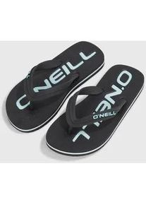O`Neill Zehentrenner O'NEILL "PROFILE LOGO SANDALS", Kinder, Gr. 37, schwarz (schwarz out), Synthetik, Schuhe Zehentrenner