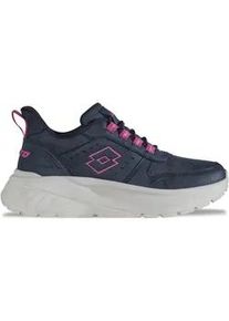 Sneaker Lotto, Damen, Gr. 38, blau (navy, pink), Synthetik, Schuhe Sneaker, - ohne B&uuml;cken und Schn&uuml;ren