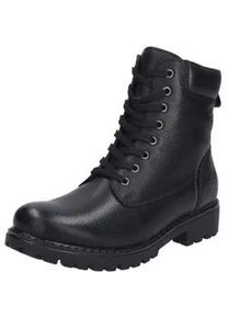 Schn&uuml;rstiefelette Josef Seibel "Josef Seibel Stiefelette Leder", Damen, Gr. 38, schwarz, Leder, Schuhe Schn&uuml;rstiefelette