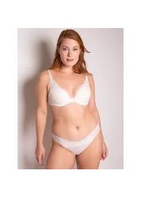 B&uuml;gel-BH Passionata "BROOKLYN", Damen, Gr. 65, Cup D, talc, Obermaterial: 83% Polyamid, 17% Elasthan, BHs B&uuml;gel-BH, zarte, florale Spitze, d&uuml;nne Schalen, glatte Cups, tiefes Dekollet&eacute;