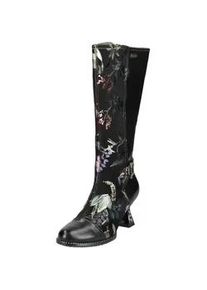 High-Heel-Stiefel Laura Vita "Laura Vita Stiefel Leder/Textil", Damen, Gr. 38, schwarz, Leder, Textil, Schuhe