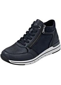Sneaker Remonte "Remonte Sneaker Leder", Damen, Gr. 39, blau (dunkelblau), Leder, Schuhe Sneaker