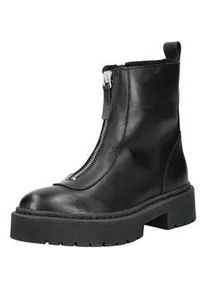 Stiefelette Steve Madden "Steve Madden Stiefelette Leder", Damen, Gr. 38, schwarz, Leder, Schuhe Stiefelette